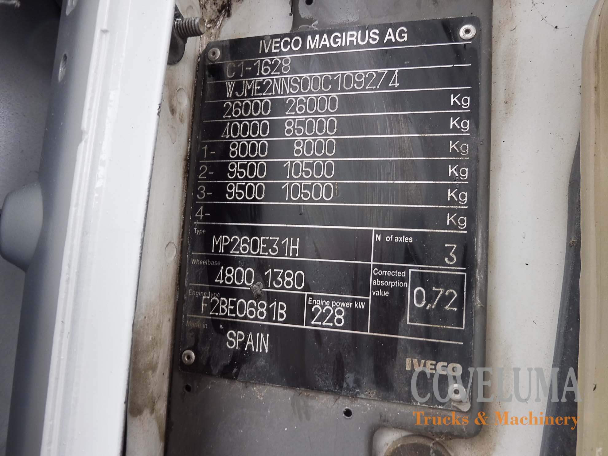 Camión IVECO con grúa PALFINGER PK36002 REF: C2019001